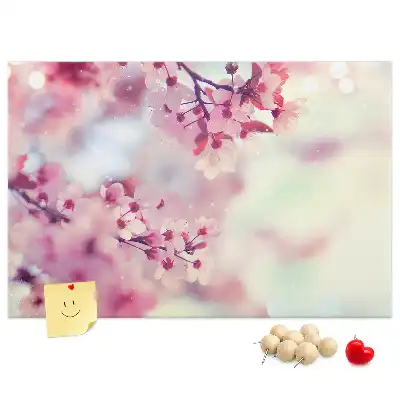 Memobord van kurk Bloemen lente