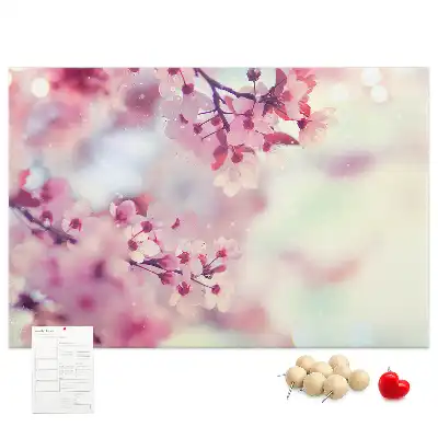 Memobord van kurk Bloemen lente