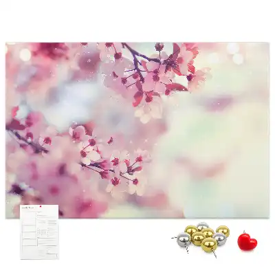Memobord van kurk Bloemen lente