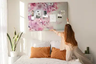 Memobord van kurk Bloemen lente