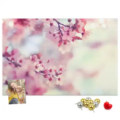 Memobord van kurk Bloemen lente