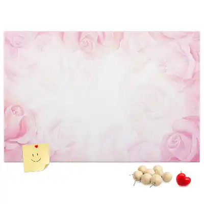 Memobord van kurk Rozen abstractie