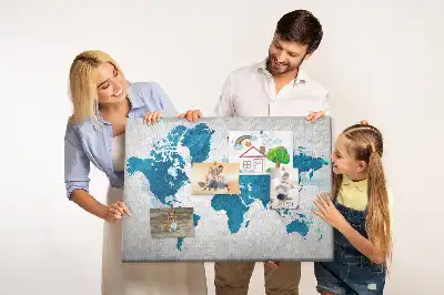 Kurk prikbord Grootformaat kaart van de wereldbol