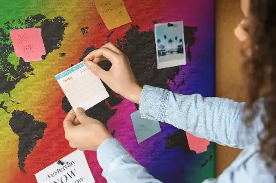 Kurk prikbord Wereldkaart voor op kantoor