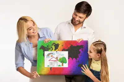 Kurk prikbord Wereldkaart voor op kantoor