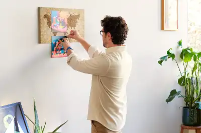 Memobord van kurk Wereldkaart in oude stijl