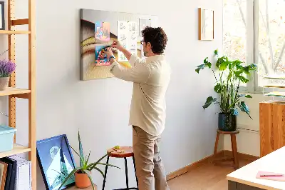 Kurk prikbord Abstractie golf