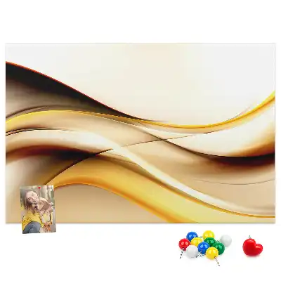 Kurk prikbord Abstractie golf