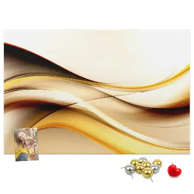 Kurk prikbord Abstractie golf