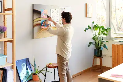 Kurk prikbord Abstractie golf