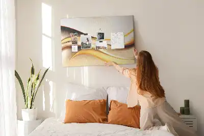Kurk prikbord Abstractie golf