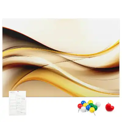 Kurk prikbord Abstractie golf