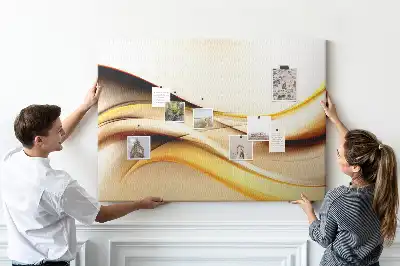 Kurk prikbord Abstractie golf