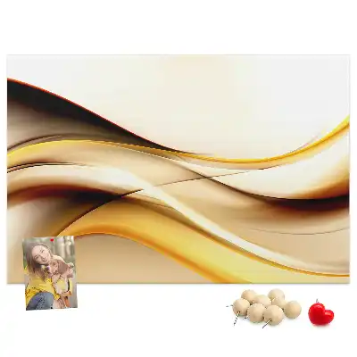 Kurk prikbord Abstractie golf