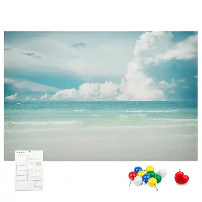 Memobord van kurk Landschap zee
