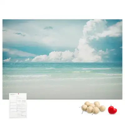 Memobord van kurk Landschap zee