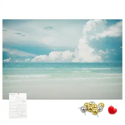 Memobord van kurk Landschap zee