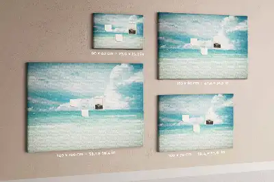 Memobord van kurk Landschap zee