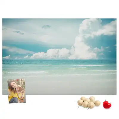 Memobord van kurk Landschap zee