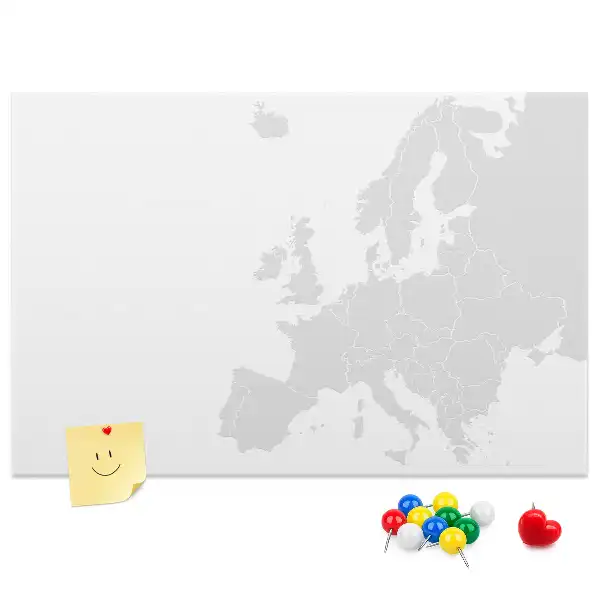 Kurk prikbord Europees continent indeling