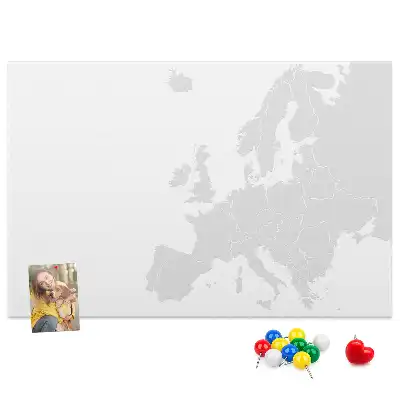 Kurk prikbord Europees continent indeling