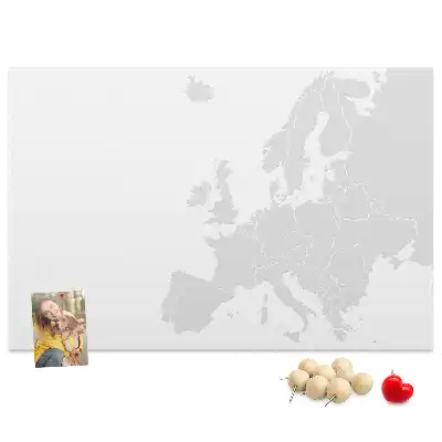 Kurk prikbord Europees continent indeling