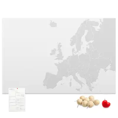 Kurk prikbord Europees continent indeling