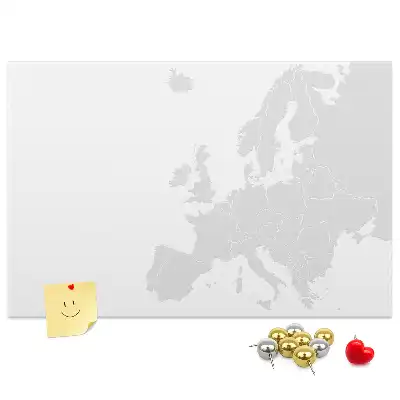 Kurk prikbord Europees continent indeling