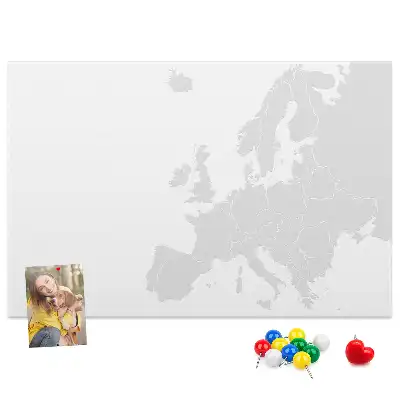 Kurk prikbord Europees continent indeling