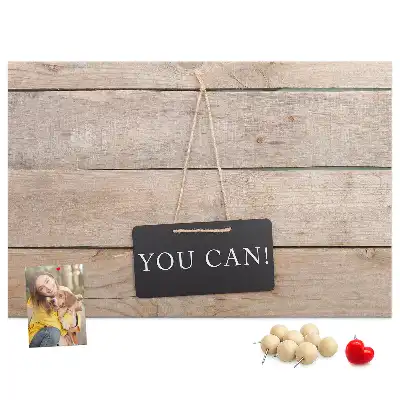 Kurk prikbord Opschrift je kunt het!