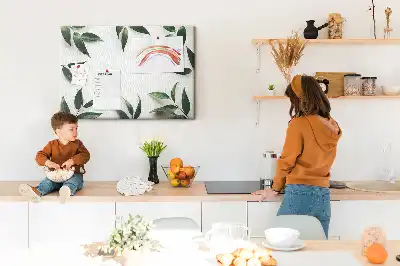 Memobord van kurk Lijst van bladeren