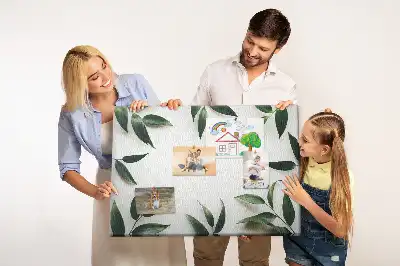 Memobord van kurk Lijst van bladeren