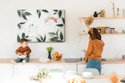Memobord van kurk Lijst van bladeren