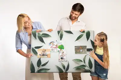 Memobord van kurk Lijst van bladeren