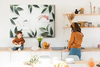 Memobord van kurk Lijst van bladeren