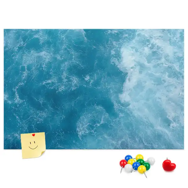 Memobord van kurk Zee water