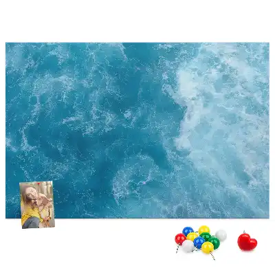 Memobord van kurk Zee water