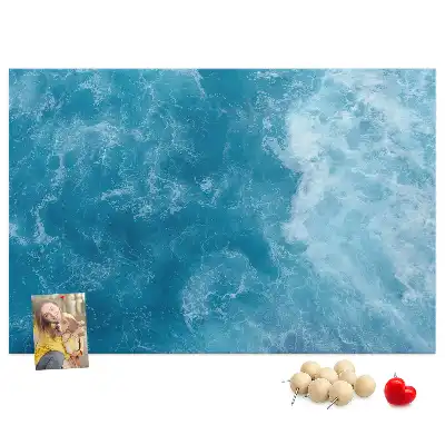 Memobord van kurk Zee water