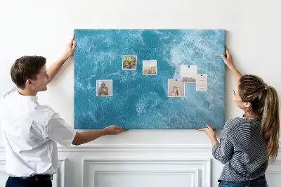 Memobord van kurk Zee water