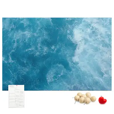Memobord van kurk Zee water