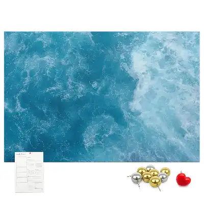 Memobord van kurk Zee water