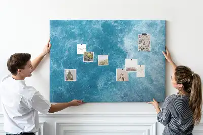 Memobord van kurk Zee water