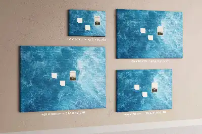 Memobord van kurk Zee water