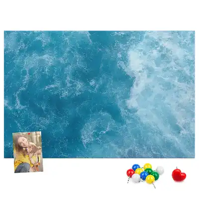 Memobord van kurk Zee water