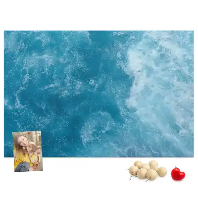 Memobord van kurk Zee water