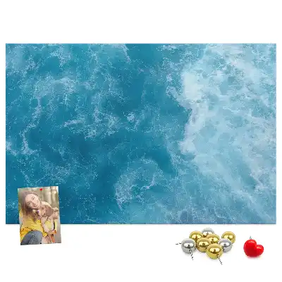 Memobord van kurk Zee water