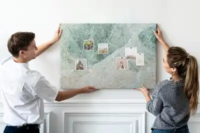 Memobord van kurk Marmeroppervlak