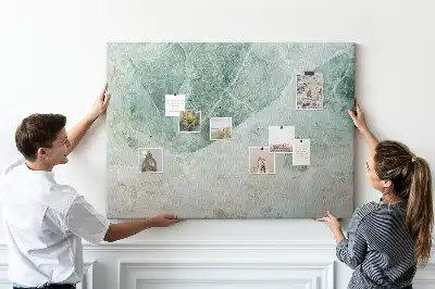 Memobord van kurk Marmeroppervlak