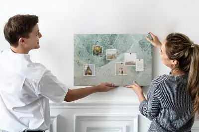 Memobord van kurk Marmeroppervlak