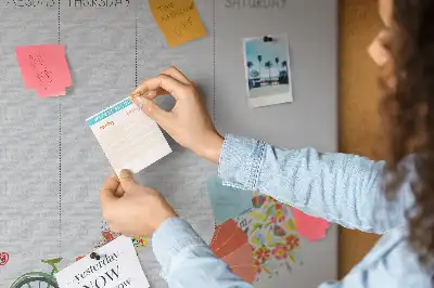 Kurk prikbord Weekkalender voor aan de muur